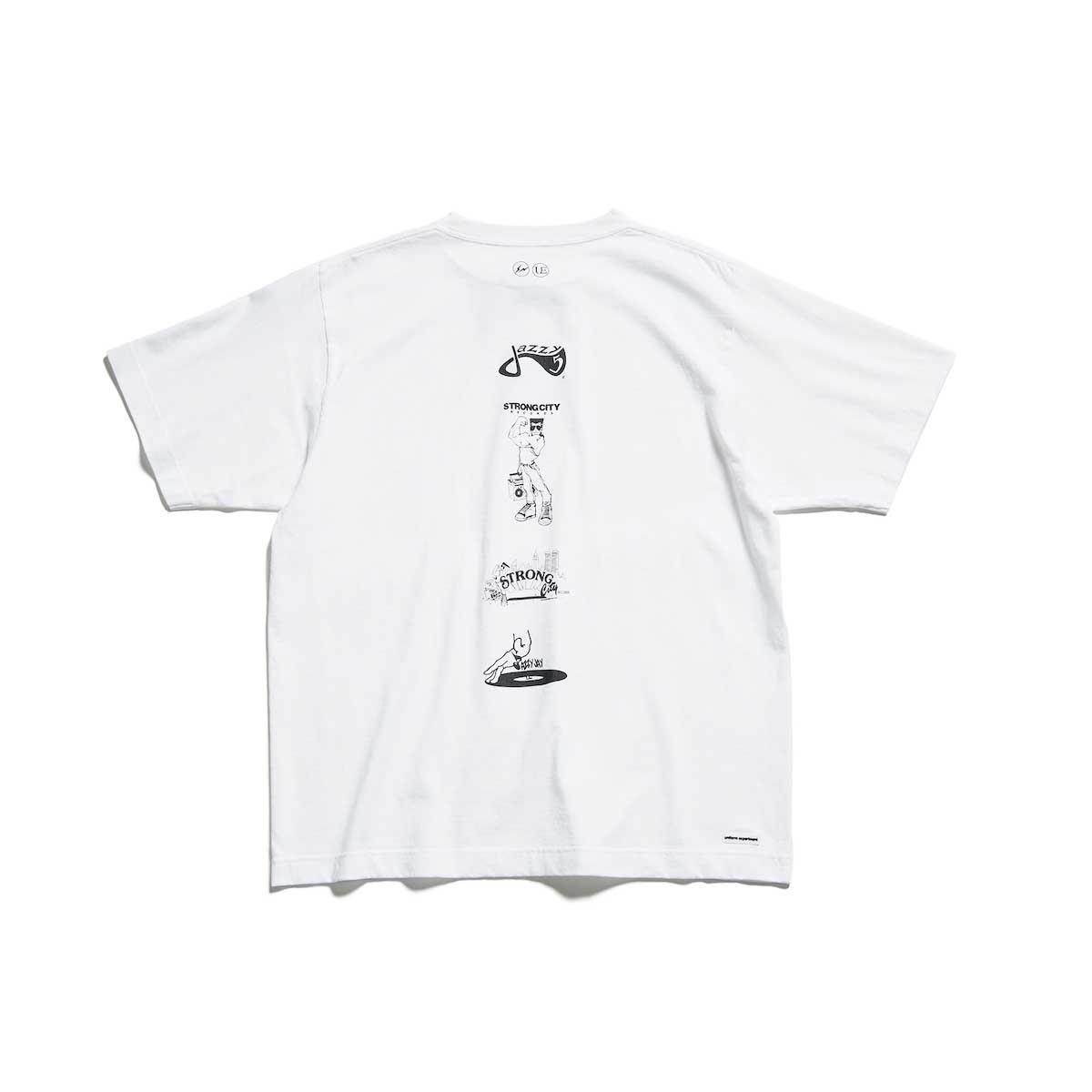 uniform experiment / FRAGMENT : JAZZY JAY / JAZZY 5 ICON WIDE TEE (TYPE3) (White)